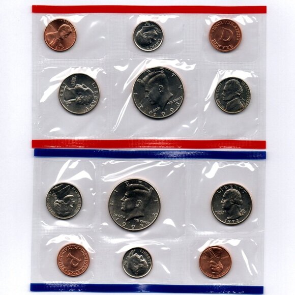 1993-P&D Uncirculated Set... 10 Coin Set... In Original US Mint Packaging - Picture 1 of 3